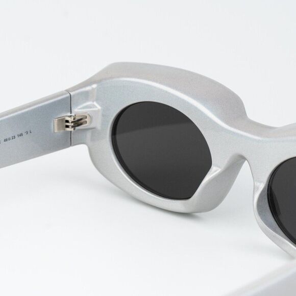 Loewe Paula\'s Ibiza Women Sunglasses Metallic Gold Mirror Rectangle LW40033I 24C main image 8